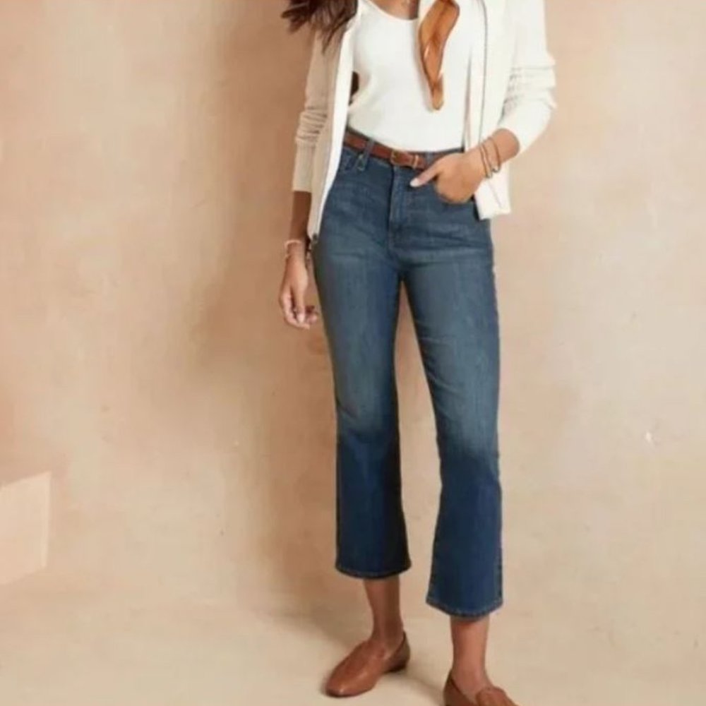 Banana Republic THE CROP BOOT JEAN Med Wash, Size 10 (30/10 Regular)